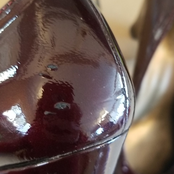 Burgundy Patent Wedge - Picture 7 of 14